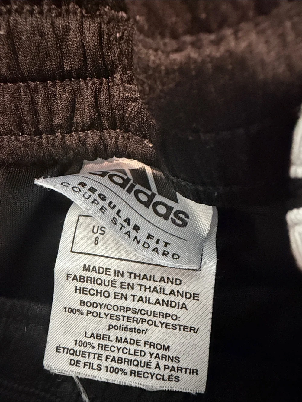 adidas kids Black Athletic Shorts with White Stripes